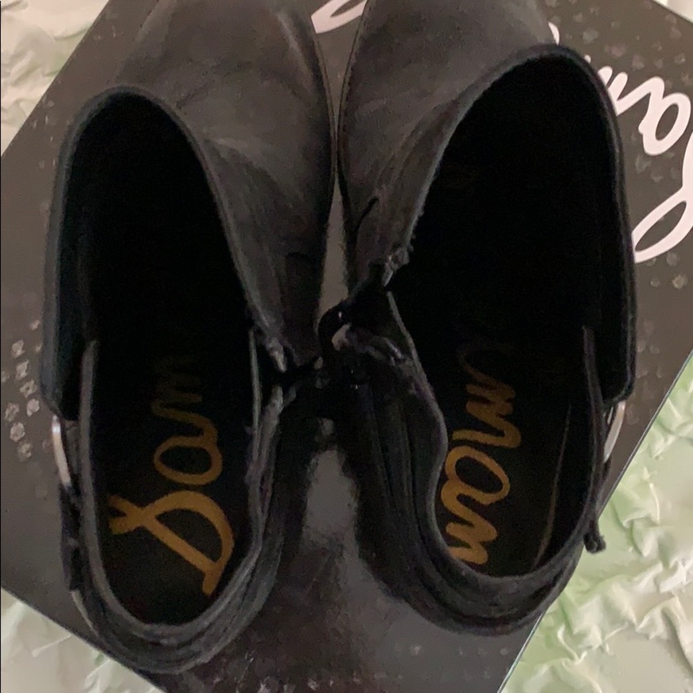 Sam Edelman Morgon ,black leather booties 8,5 - Picture 5 of 7